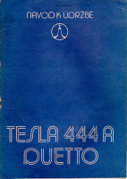 Tesla 444a - Navod k udrzbe 